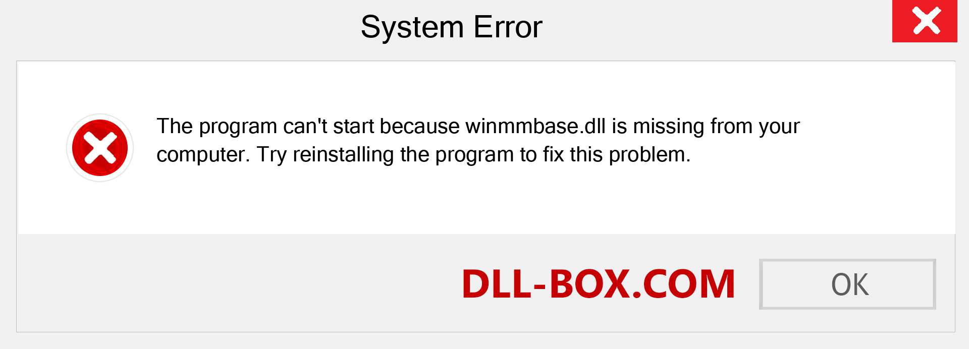  winmmbase.dll file is missing?. Download for Windows 7, 8, 10 - Fix  winmmbase dll Missing Error on Windows, photos, images